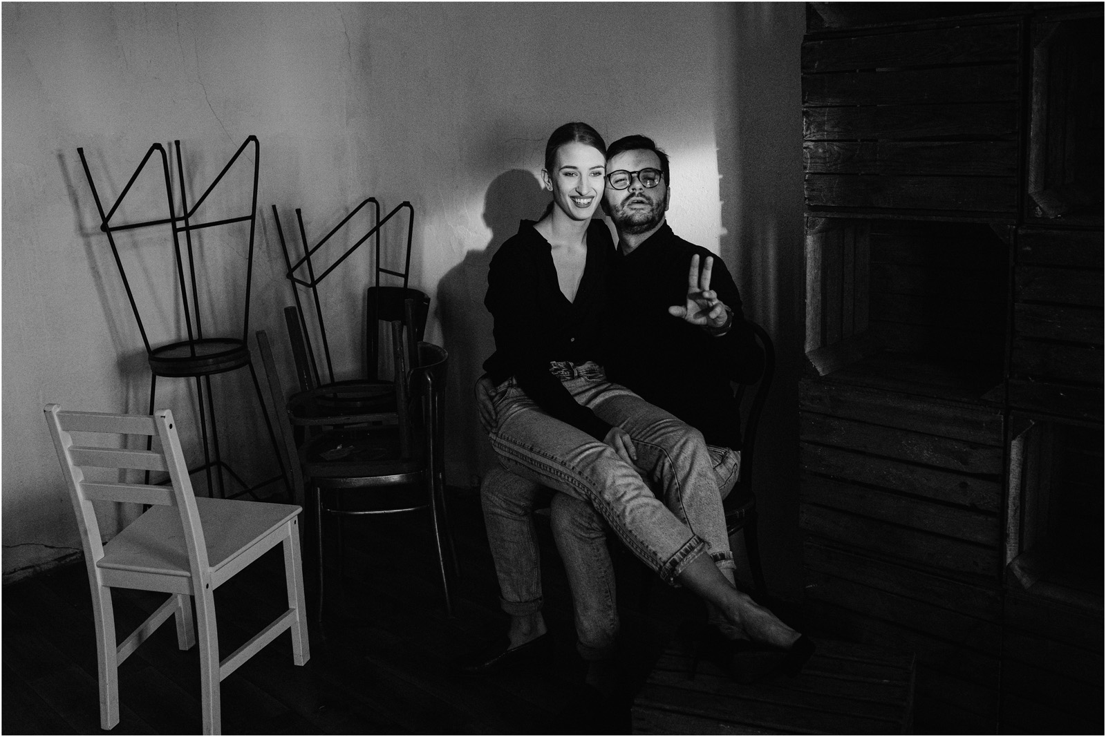 Joanna & Andrzej | czarno-biała sesja 8